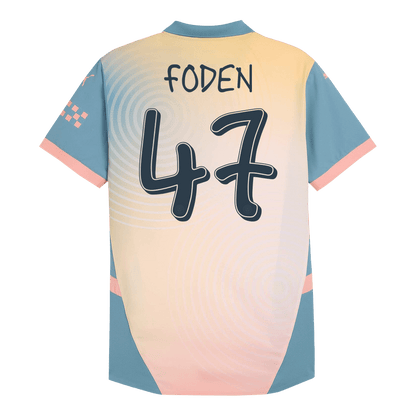 Manchester City Fjärde borta Fotbollströja FODEN #47 2024/25 Autentisk - Definitely City