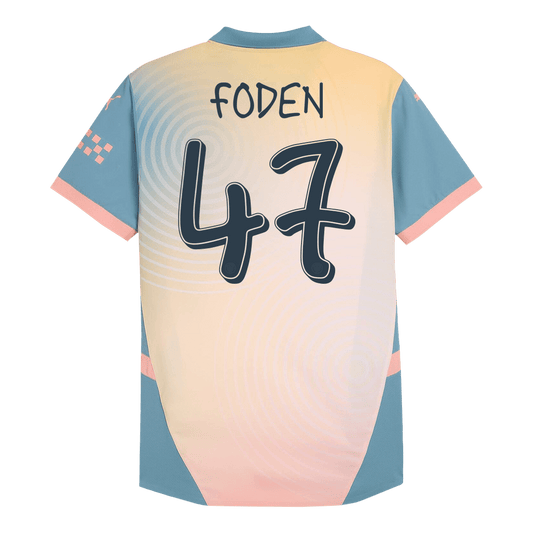 Manchester City Fjärde borta Fotbollströja FODEN #47 2024/25 Autentisk - Definitely City