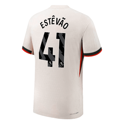 Chelsea Tröja ESTÊVÃO #41 2025/26 Borta Autentisk Vit