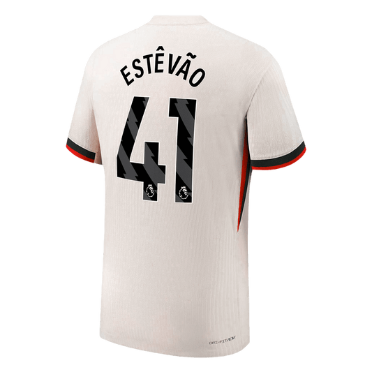 Chelsea Tröja ESTÊVÃO #41 2025/26 Borta Autentisk Vit