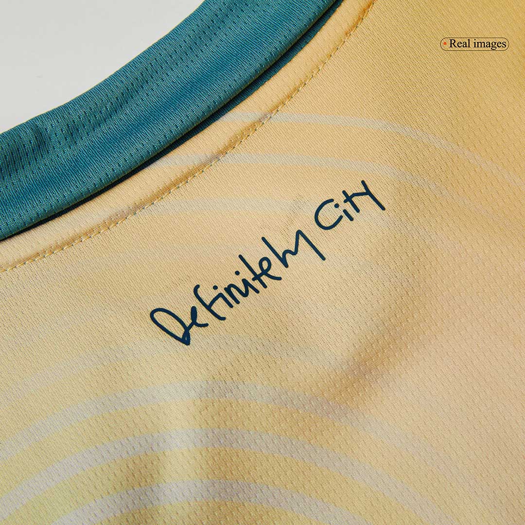 Manchester City Fjärde borta Fotbollströja 2024/25 Fotbollssats Barn - Definitely City