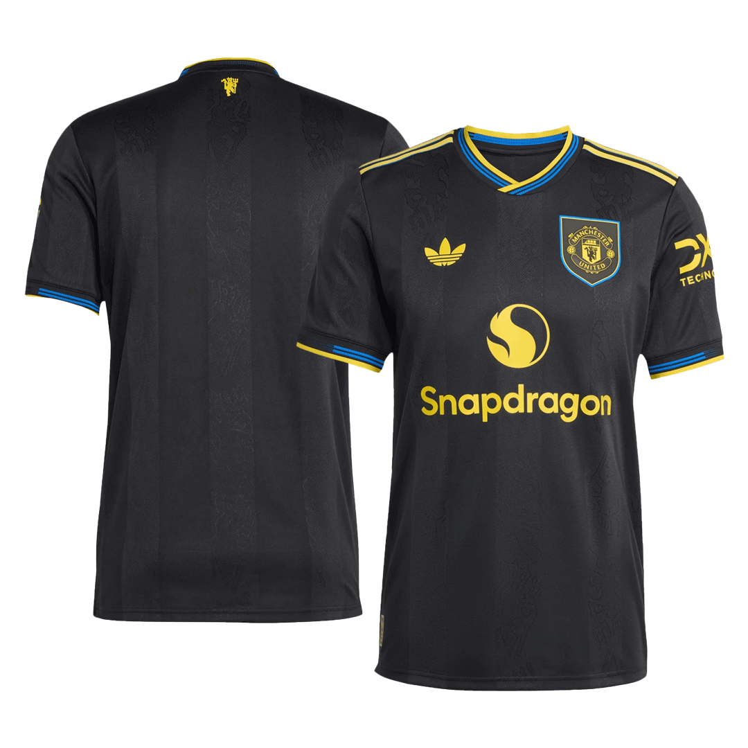 Manchester United Tröja 2025/26 Tredje Autentisk Svart