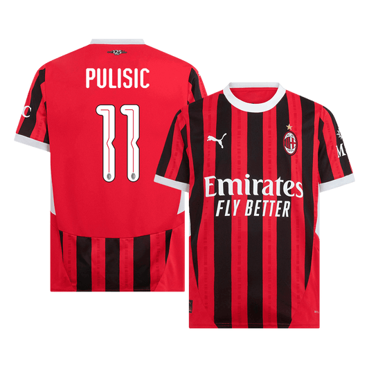 AC Milan Hemma Fotbollströja PULISIC #11 2024/25 - UCL-1