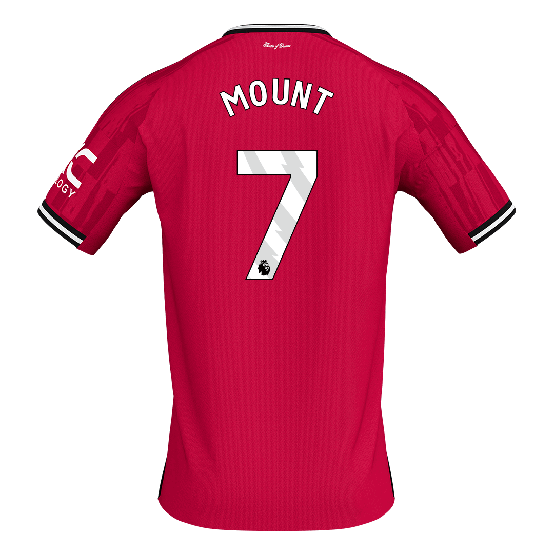 MOUNT #7 Manchester United Tröja 2025/26 Hemma Premium Röd