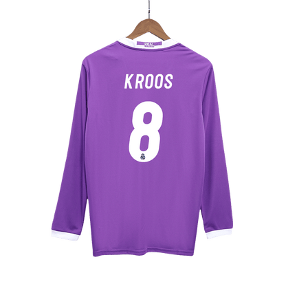 Retro Real Madrid Borta Fotbollströja KROOS #8 2016/17 långärmad