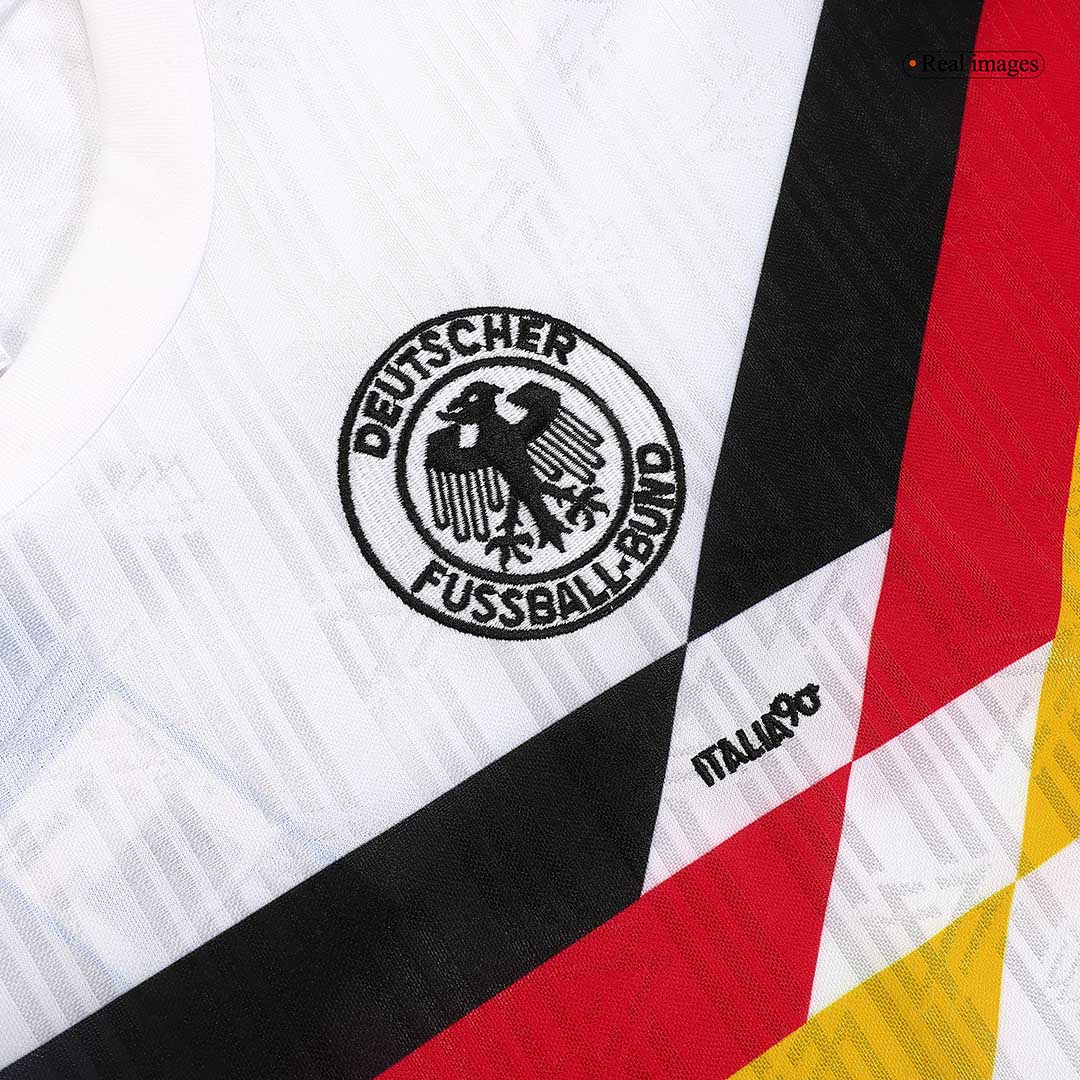Tyska landslaget Hemma Fotbollströjor 1990 Retro