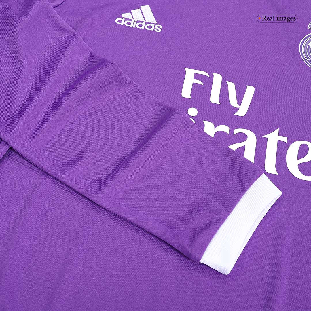 Retro Real Madrid Borta Fotbollströja BENZEMA #9 2016/17 långärmad