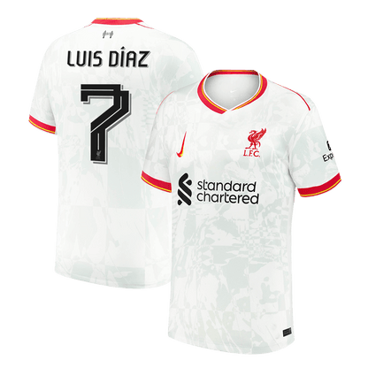 Liverpool Tredjeställ Fotbollströja LUIS DÍAZ #7 2024/25 - UCL