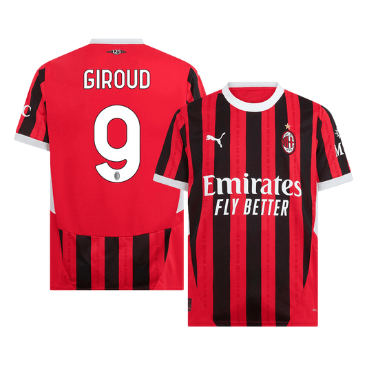 AC Milan Hemma Fotbollströja GIROUD #9 2024/25