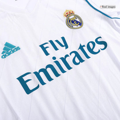 Retro Real Madrid Hemma Fotbollströja BENZEMA #9 2017/18