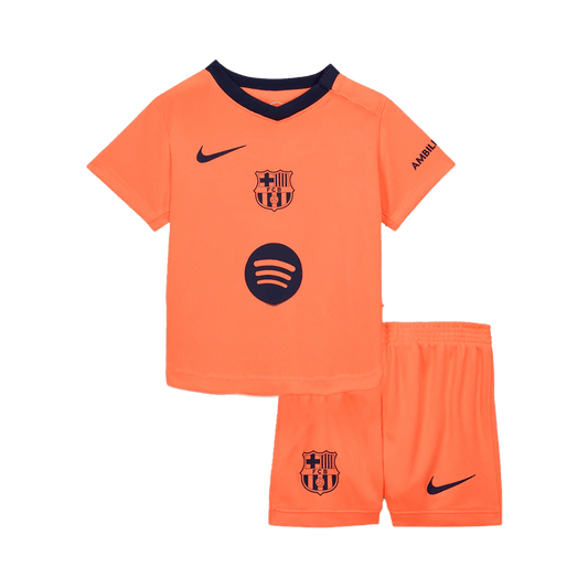 Barcelona Tröja 2025/26 Tredjeställ Orange Barn