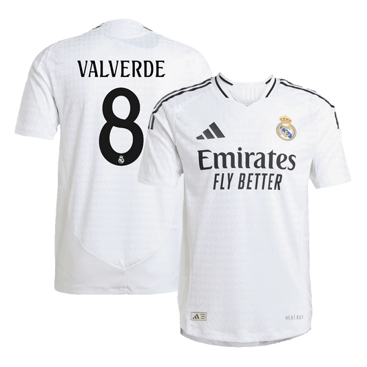 Real Madrid Hemma Fotbollströja VALVERDE #8 2024/25 Autentisk