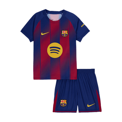 Barcelona Tröja 2025/26 Hemma 
Fotbollssats Barn stora storlekar