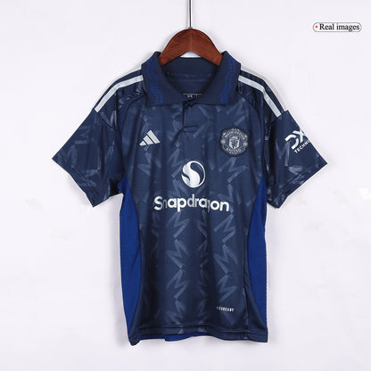 Manchester United Borta Fotbollströja 2024/25 Fotbollssats Barn