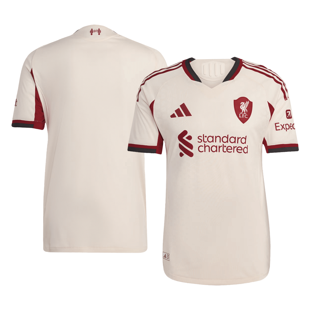 Liverpool Tröja 2025/26 Borta Autentisk Vit