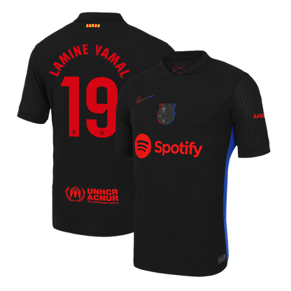 Barcelona Borta Fotbollströja LAMINE YAMAL #19 2024/25 Autentisk