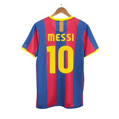 Retro Barcelona Hemma Fotbollströja MESSI #10 2010/11