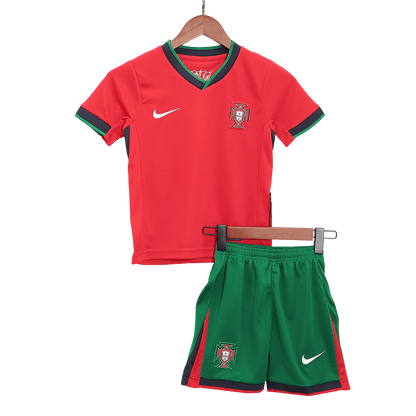 Portugal Hemma Fotbollströja Euro 2024 
Fotbollssats Barn