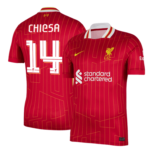 Liverpool Hemma Fotbollströja CHIESA #14 2024/25 Premium - UCL