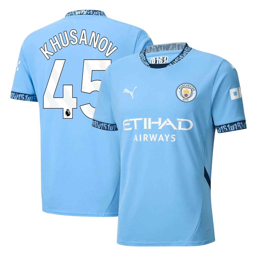 Manchester City Hemma Fotbollströja KHUSANOV #45 2024/25 Premium