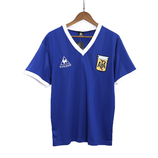 Argentina Borta Fotbollströjor 1986 Retro