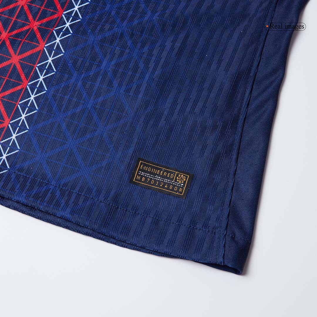 PSG Tröja JOÃO NEVES #87 2025/26 Hemma Autentisk Mörkblå