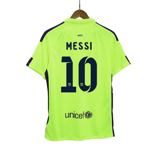 Retro Barcelona Tredjeställ Fotbollströja MESSI #10 2014/15
