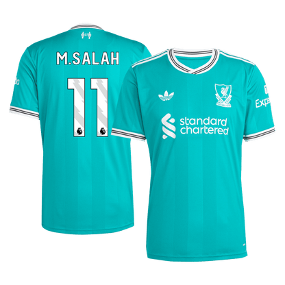 Liverpool Tröja M.SALAH #11 2025/26 Tredje Grön