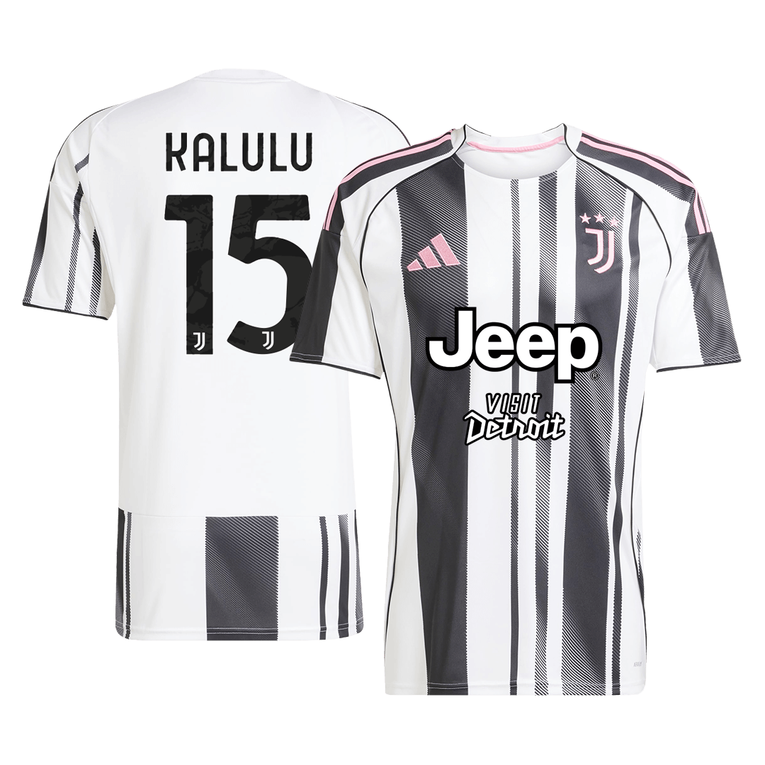 Juventus Tröja KALULU #15 2025/26 Hemma Svart & Vitt-2