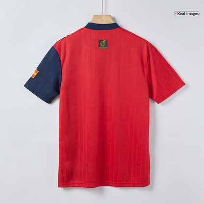 Spanien Hemma Fotbollströjor 1996 Retro