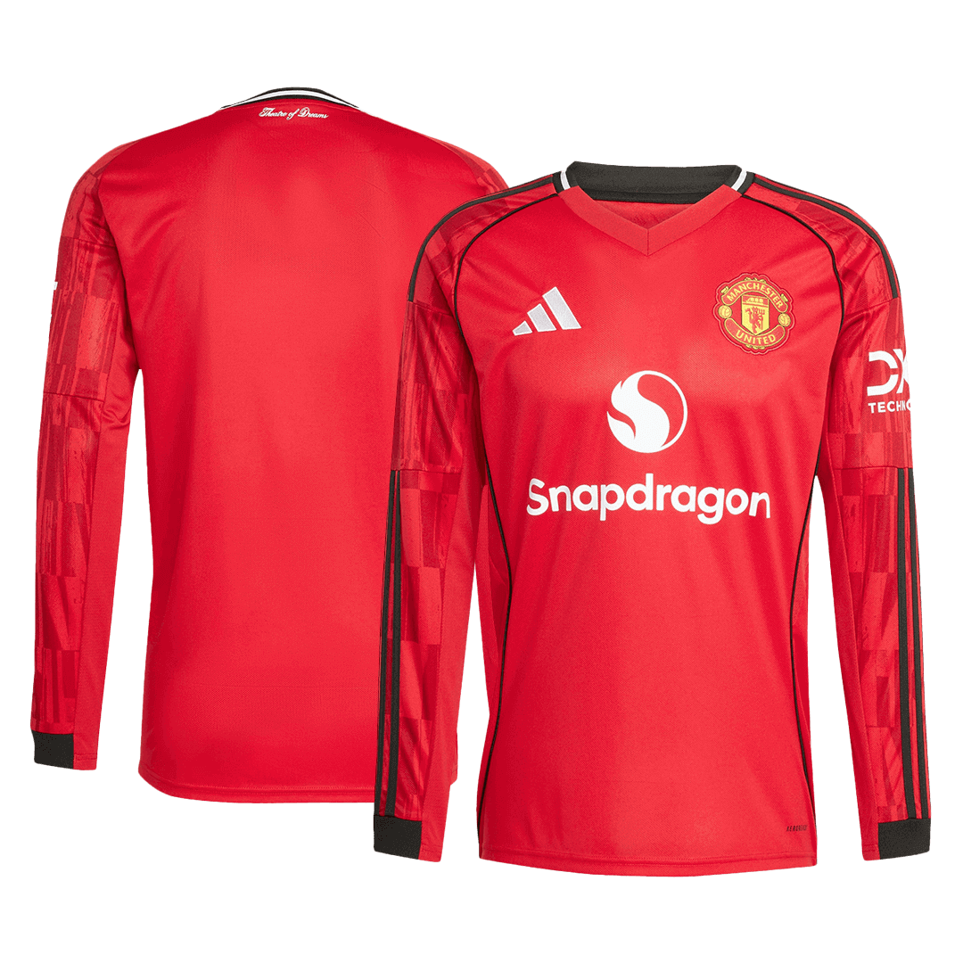 Manchester United Tröja långärmad 2025/26 Hemma