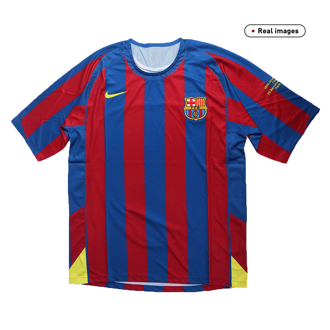 Retro Barcelona Hemma Fotbollströja 2005/06 - UCL