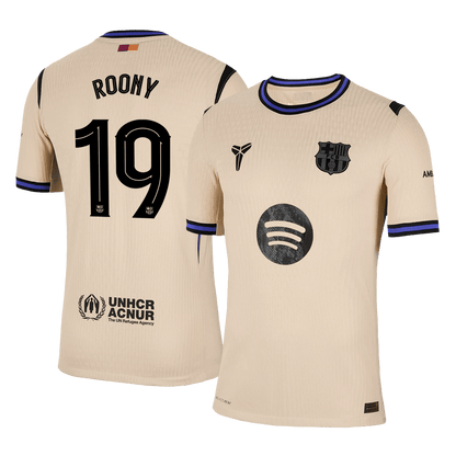 Barcelona Tröja ROONY #19 2025/26 Borta Gul - UCL