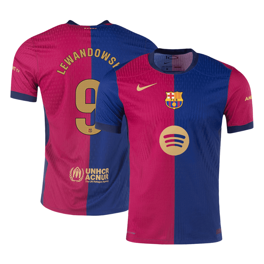 Barcelona Hemma Fotbollströja LEWANDOWSKI #9 2024/25 Autentisk