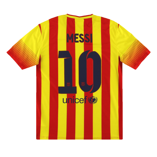 Retro Barcelona Borta Fotbollströja MESSI #10 2013/14