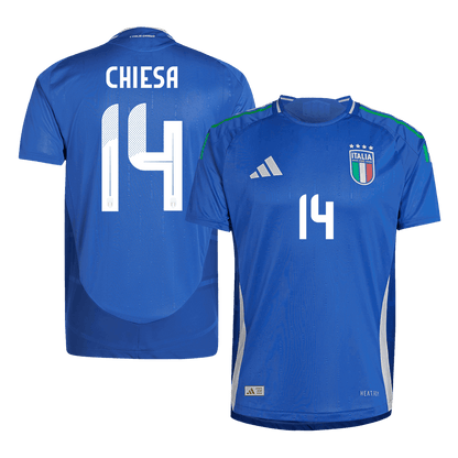 CHIESA #14 Italien Hemma Fotbollströjor Euro 2024 Autentisk