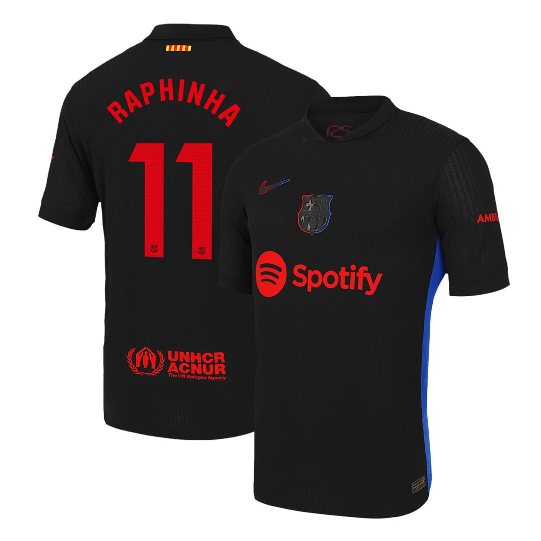 Barcelona Borta Fotbollströja RAPHINHA #11 2024/25 Autentisk