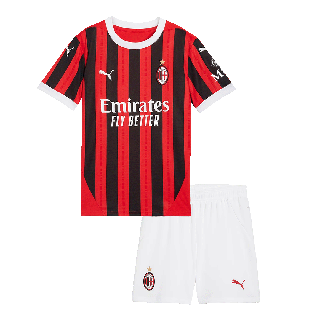 AC Milan Hemma Fotbollströja 2024/25 Fotbollssats Barn