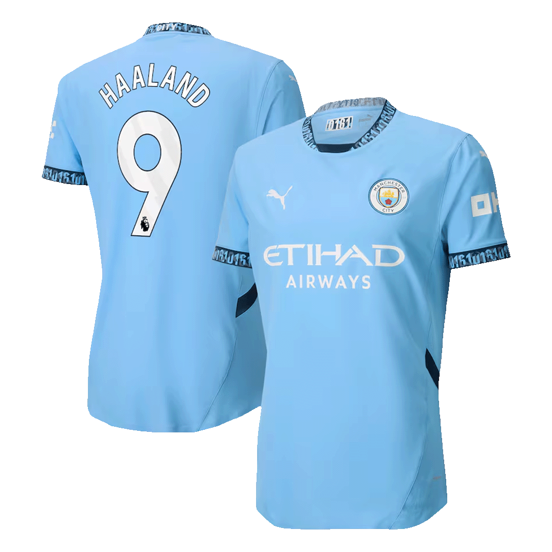 Manchester City Hemma Fotbollströja HAALAND #9 2024/25 Autentisk