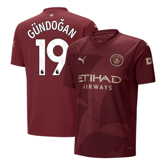Manchester City Tredjeställ Fotbollströja GÜNDOĞAN #19 2024/25