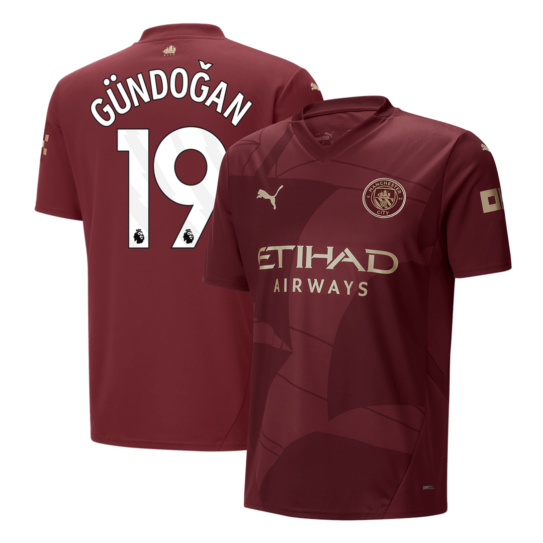 Manchester City Tredjeställ Fotbollströja GÜNDOĞAN #19 2024/25