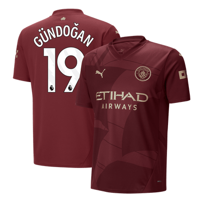 Manchester City Tredjeställ Fotbollströja GÜNDOĞAN #19 2024/25