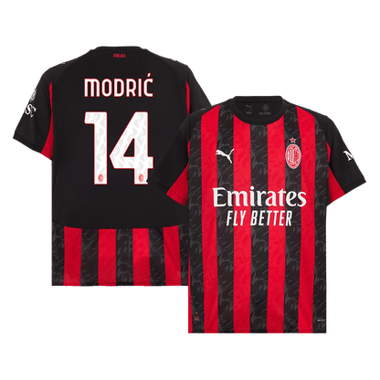 MODRIĆ #14 AC Milan Tröja 2025/26 Hemma stora storlekar