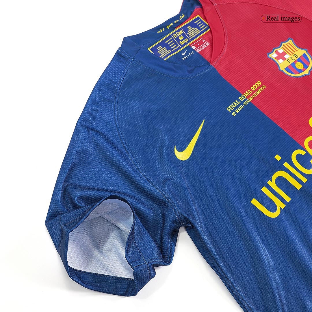 Retro Barcelona Hemma Fotbollströja MESSI #10 2008/09 - UCL Final