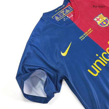 Retro Barcelona Hemma Fotbollströja MESSI #10 2008/09 - UCL Final