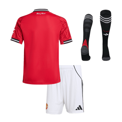 Manchester United Tröja 2025/26 Hemmaställ Röd Barn