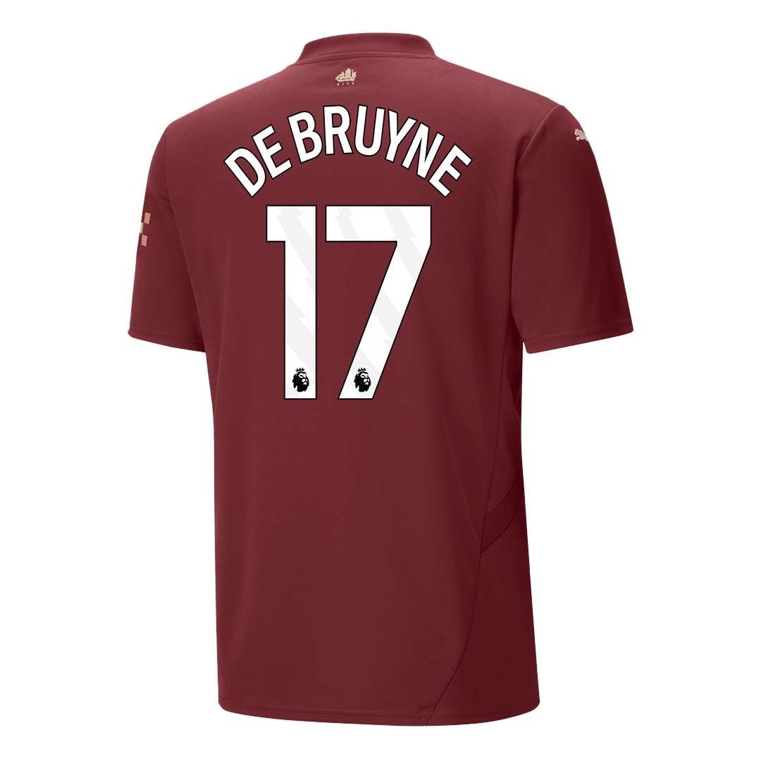 Manchester City Tredjeställ Fotbollströja DE BRUYNE #17 2024/25