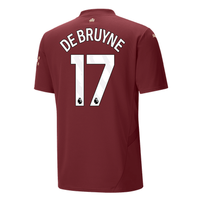 Manchester City Tredjeställ Fotbollströja DE BRUYNE #17 2024/25