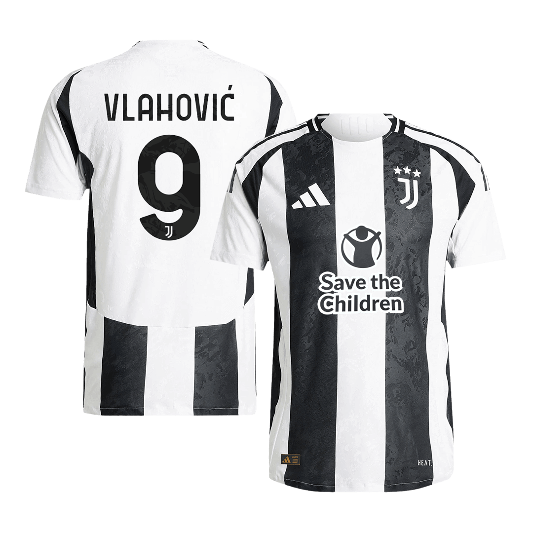 Juventus Hemma Fotbollströja VLAHOVIĆ #9 2024/25 Autentisk