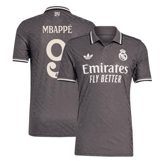 Real Madrid Tredjeställ Fotbollströja MBAPPÉ #9 2024/25 Autentisk